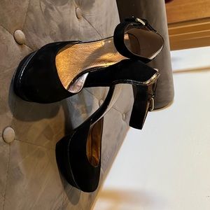 Black Velvet Mary Janes